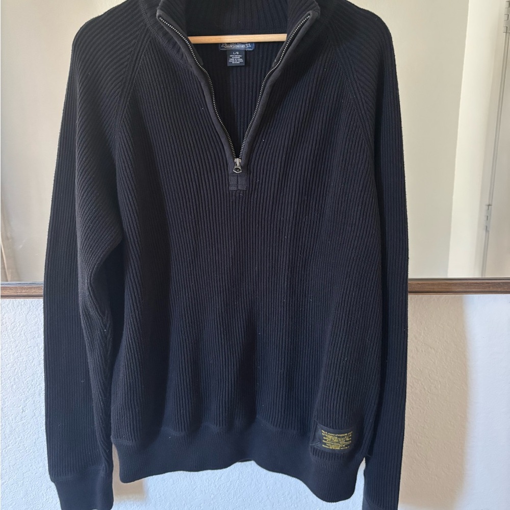 Polo by Ralph Lauren Black Zip Up Sweater